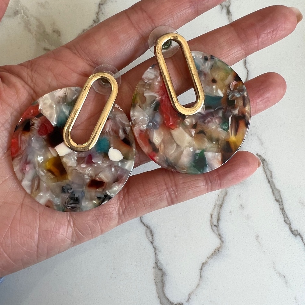 Multi color earrings
